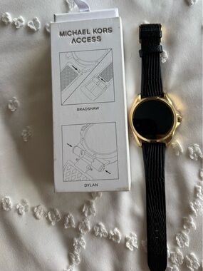 Michael Kors Access Gold Smartwatch with Black and Gold Straps